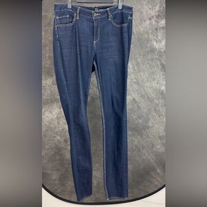 New York & Company Dark Blue Skinny Jeans